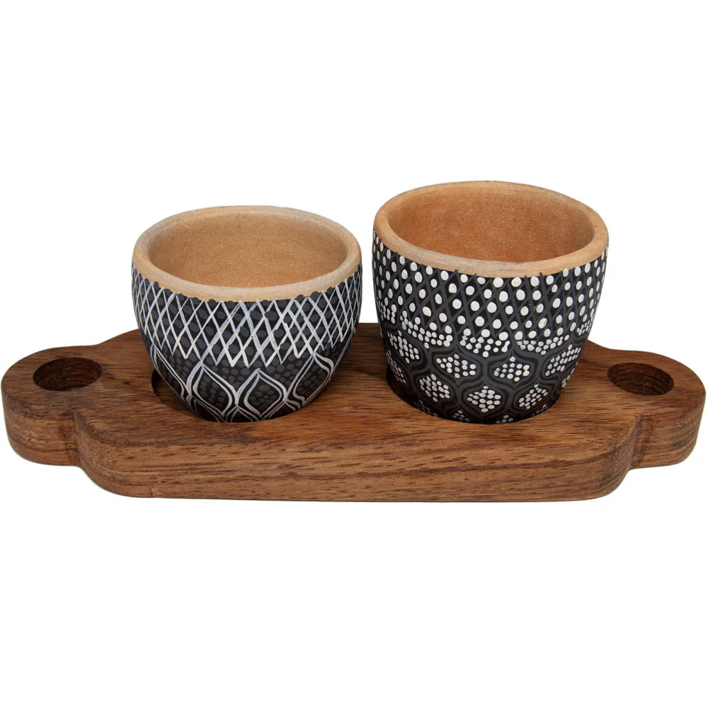 3 Piece Entertaining Serving Set with Parota Tray - Image 11