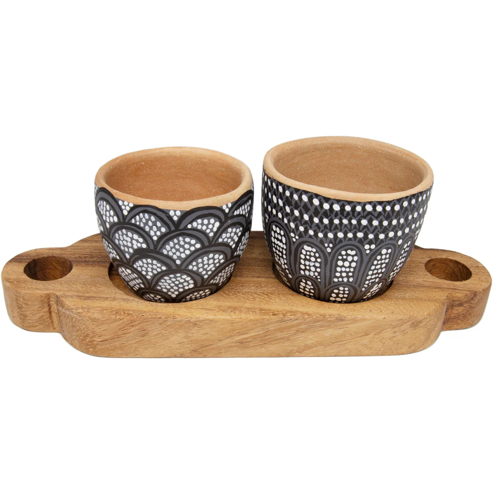 3 Piece Entertaining Serving Set with Parota Tray - Image 13