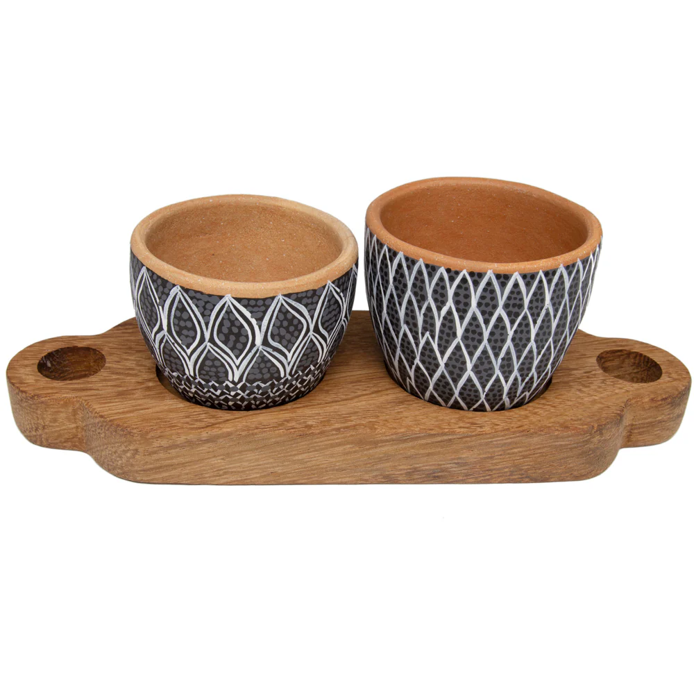 3 Piece Entertaining Serving Set with Parota Tray - Image 14