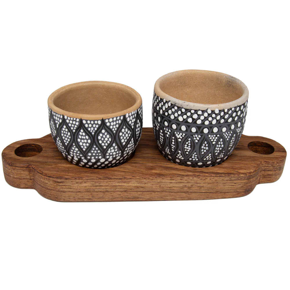 3 Piece Entertaining Serving Set with Parota Tray - Image 15