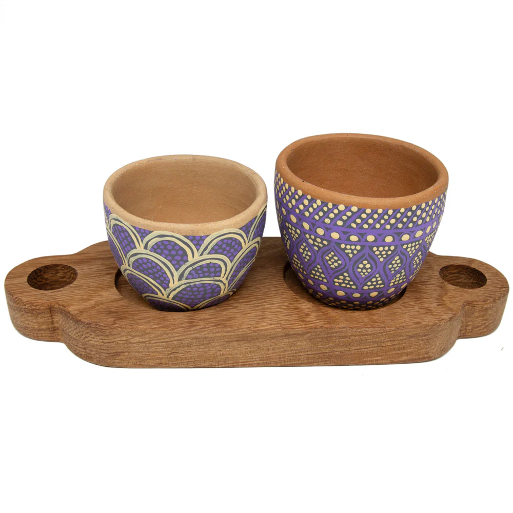 3 Piece Entertaining Serving Set with Parota Tray - Image 17