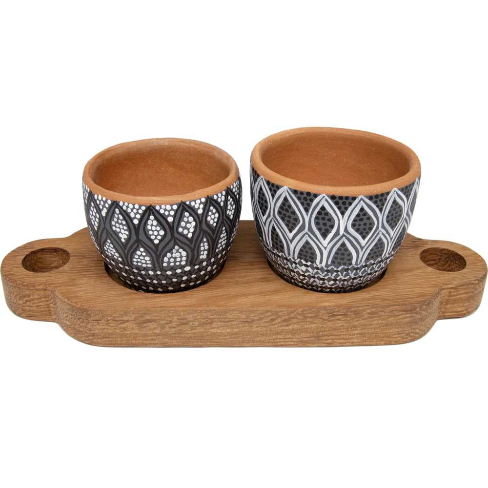 3 Piece Entertaining Serving Set with Parota Tray - Image 23