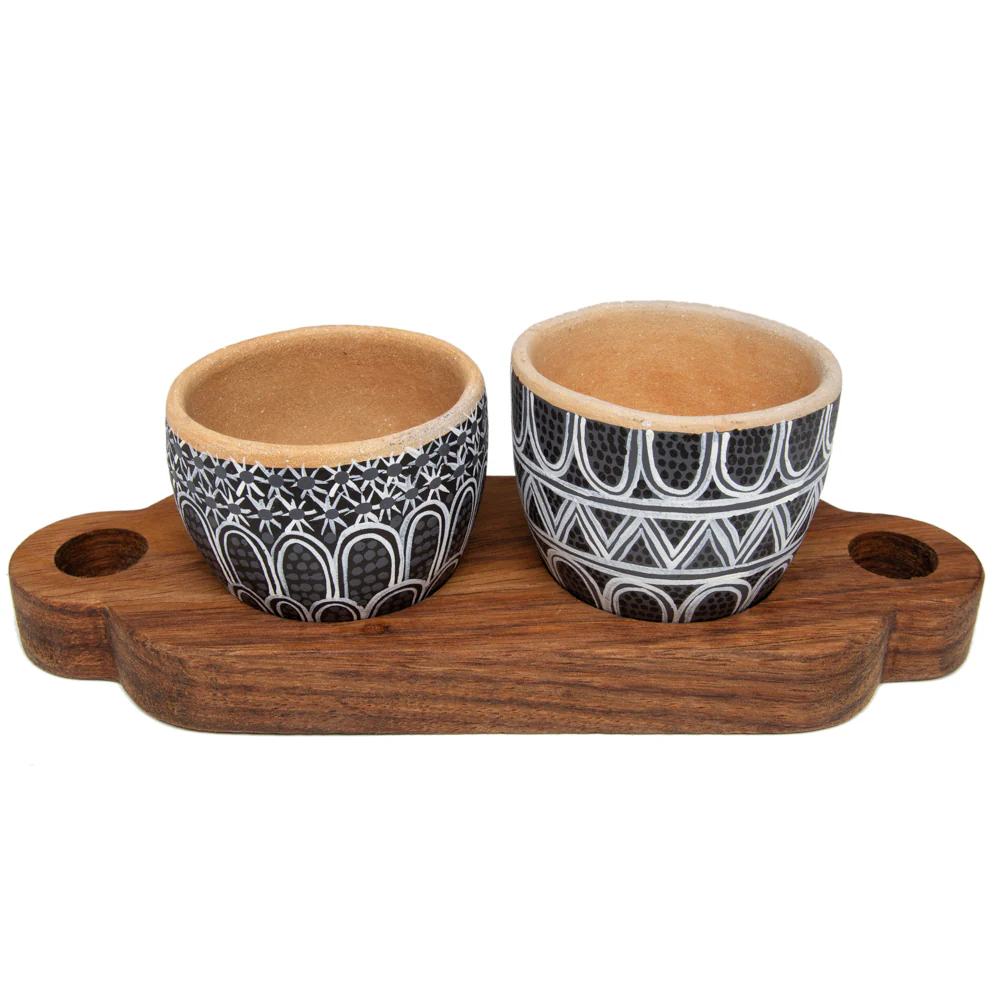 3 Piece Entertaining Serving Set with Parota Tray - Image 24