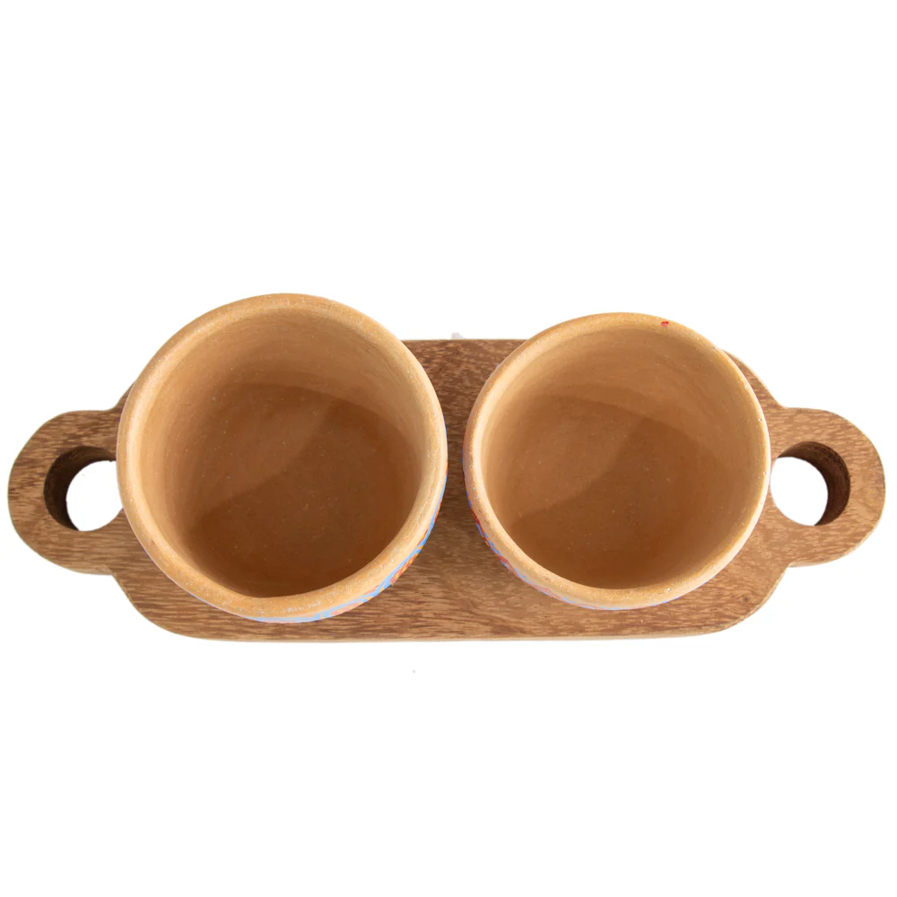 3 Piece Entertaining Serving Set with Parota Tray - Image 4