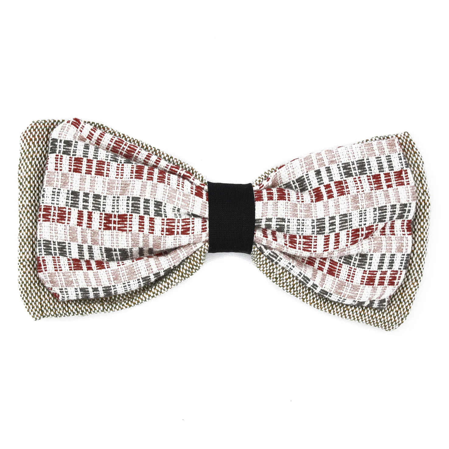 Artisanal Clip-on Fabric Bow Tie - Image 7