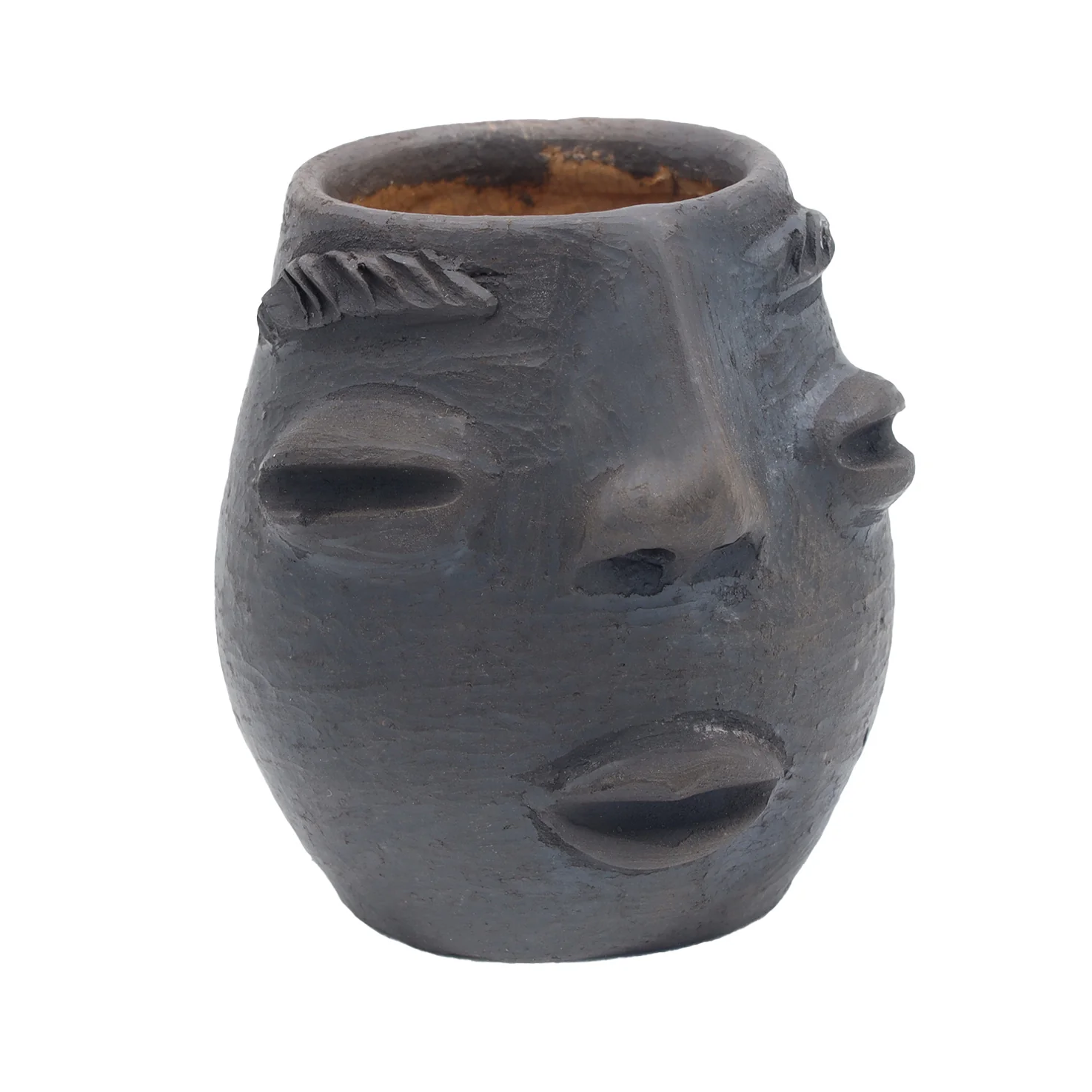 Atzompa Portrait Face Clay Mezcal Shot Glass - Image 10
