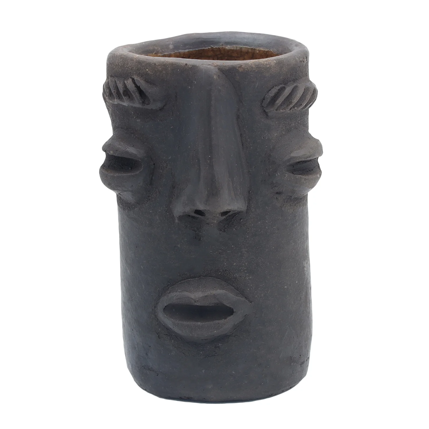 Atzompa Portrait Face Clay Mezcal Shot Glass - Image 11