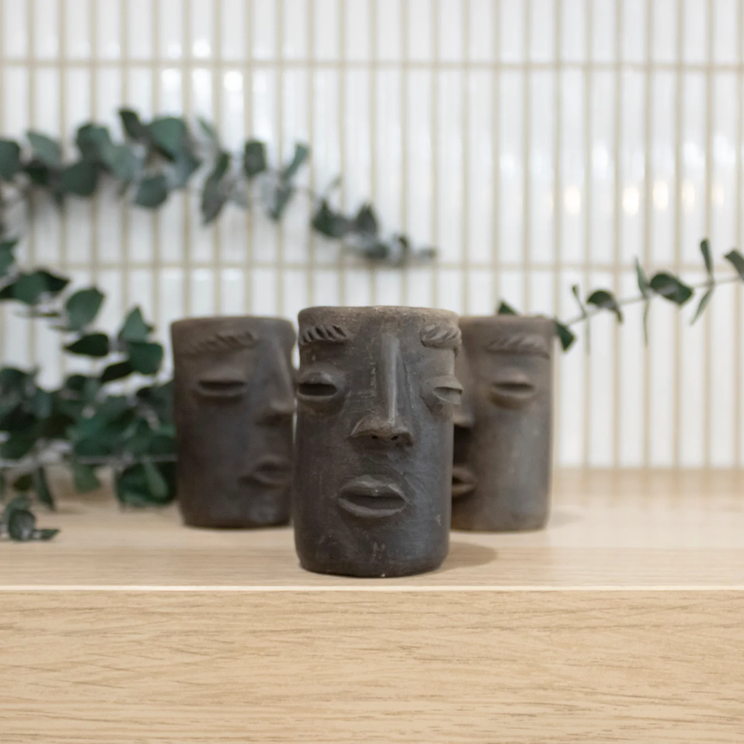 Atzompa Portrait Face Clay Mezcal Shot Glass - Image 5
