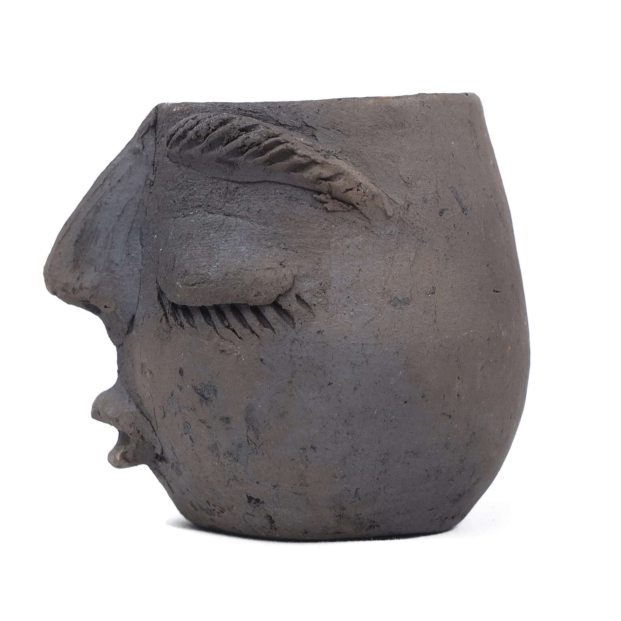 Atzompa Portrait Face Clay Mezcal Shot Glass - Image 8