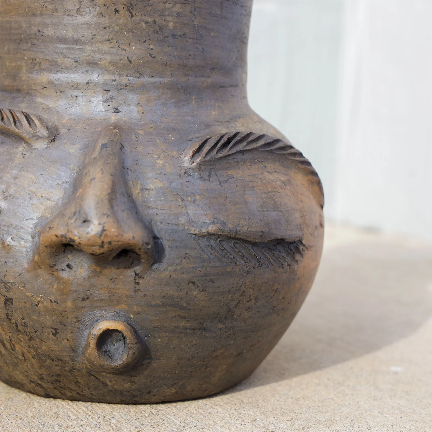 Atzompa Portrait Face Clay Pitcher - Image 11