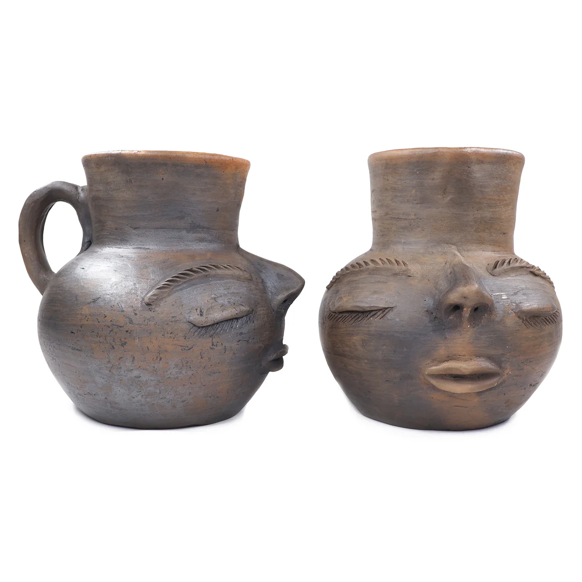 Atzompa Portrait Face Clay Pitcher - Image 5