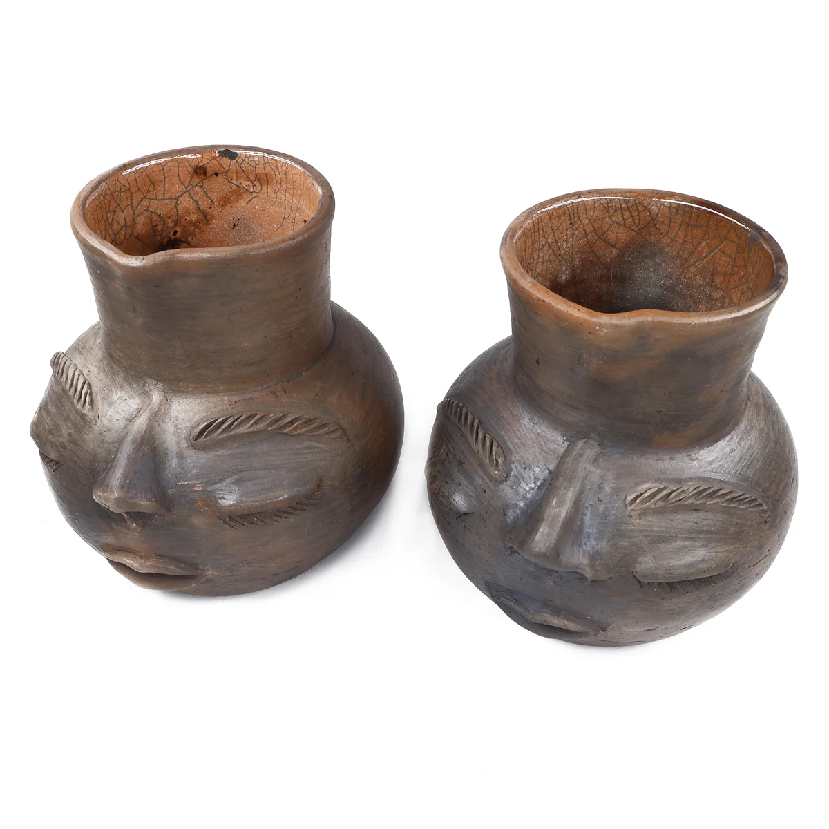 Atzompa Portrait Face Clay Pitcher - Image 7