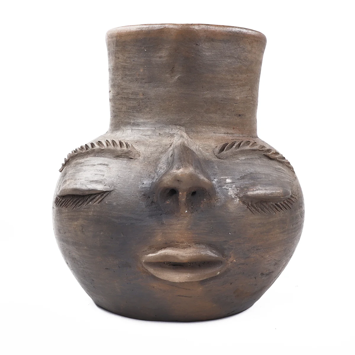 Atzompa Portrait Face Clay Pitcher - Image 8
