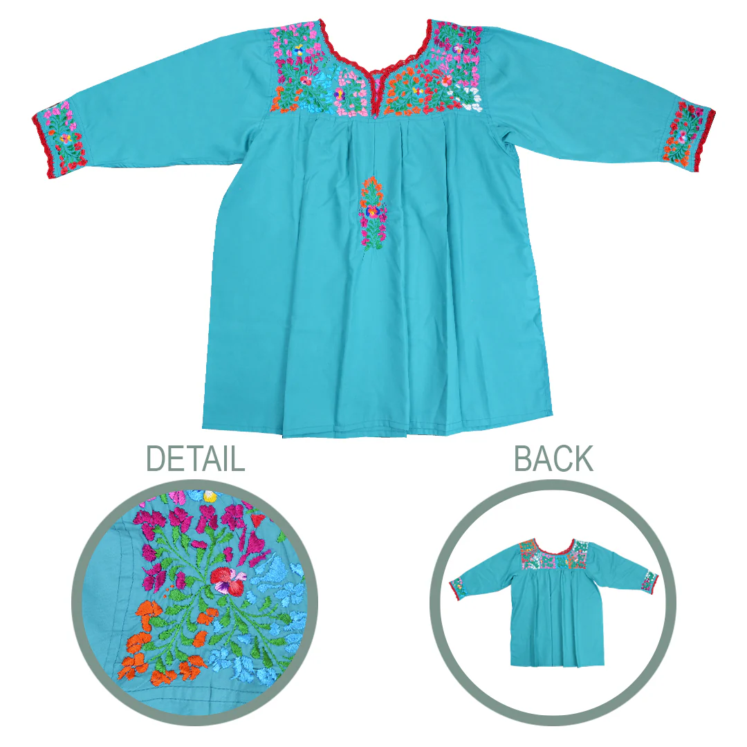 Camila Hand-Embroidered 3/4 Sleeve Blouse - Image 25