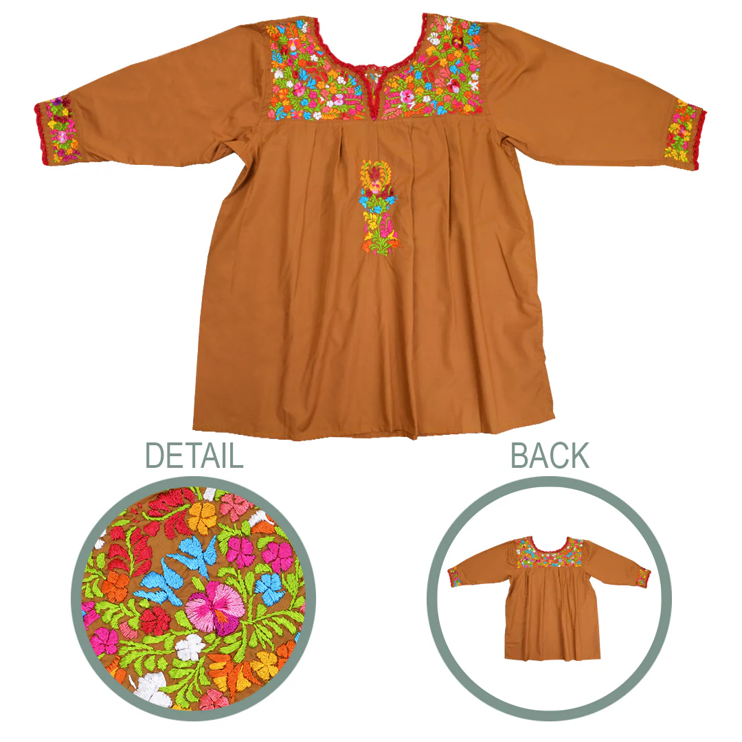 Camila Hand-Embroidered 3/4 Sleeve Blouse - Image 27