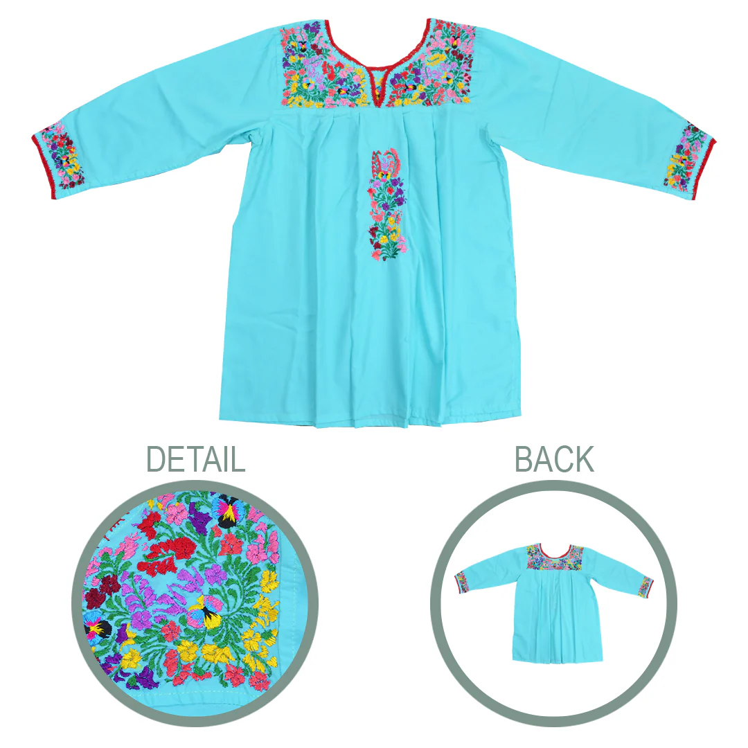Camila Hand-Embroidered 3/4 Sleeve Blouse - Image 28