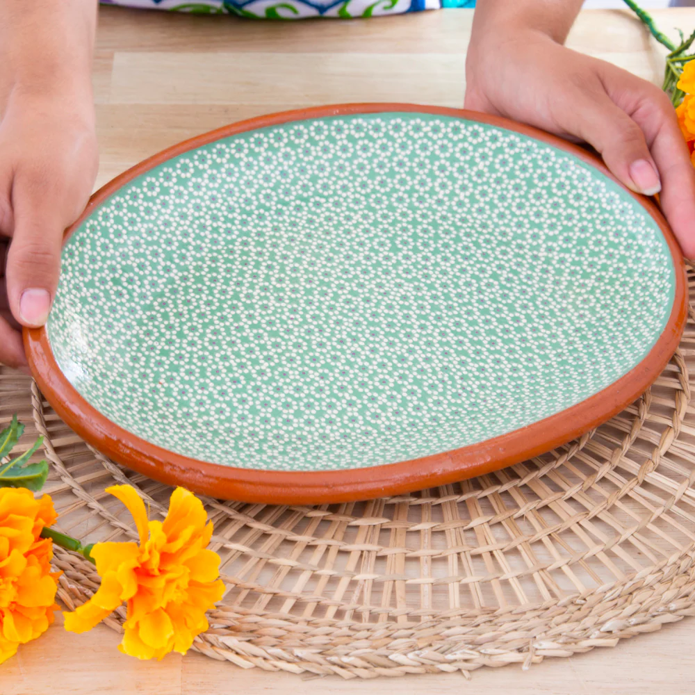 Capula Hand-Painted Clay Serving Platter - Image 4
