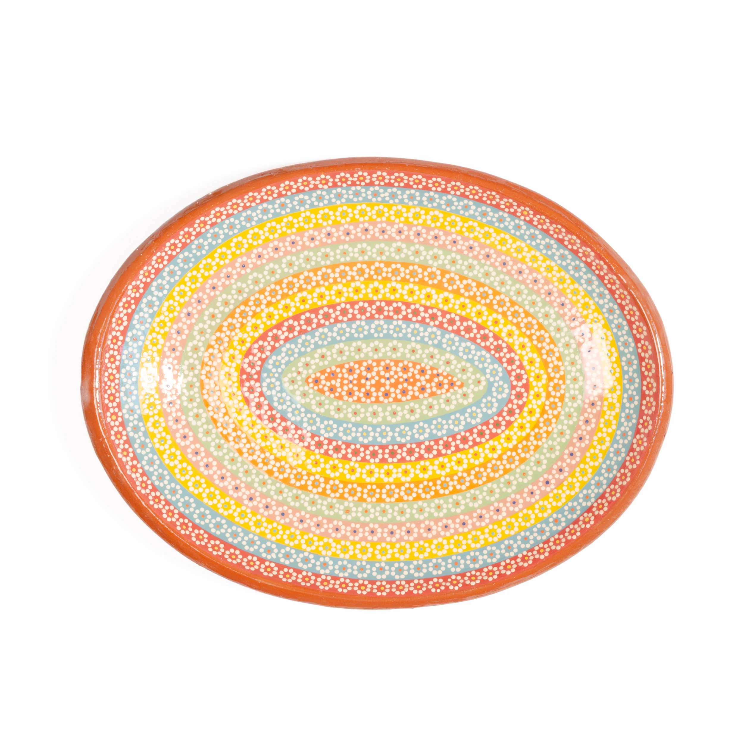 Capula Hand-Painted Clay Serving Platter - Image 8