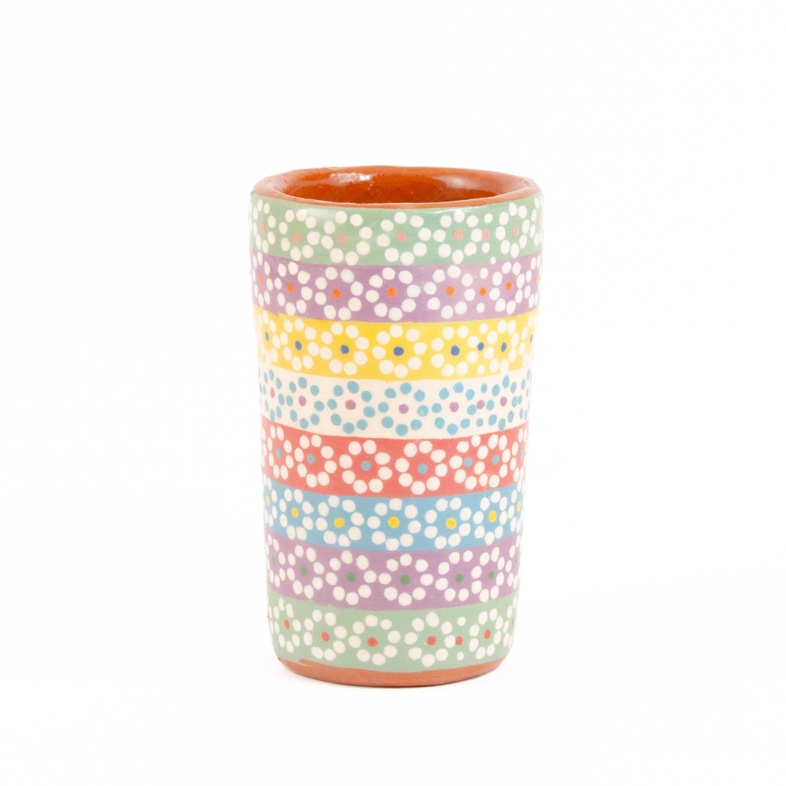 Capula Hand-Painted Clay Shot Glass - Image 15