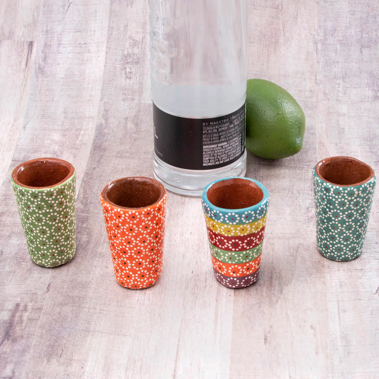 Capula Hand-Painted Clay Shot Glass - Image 5