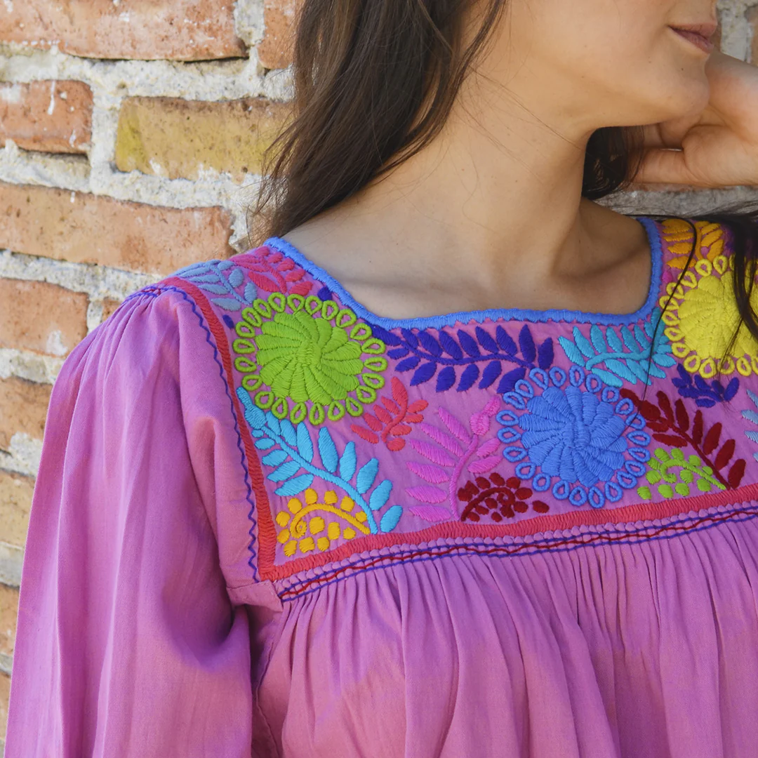 Carranza 3/4 Sleeve Embroidered Midi Dress - Image 10