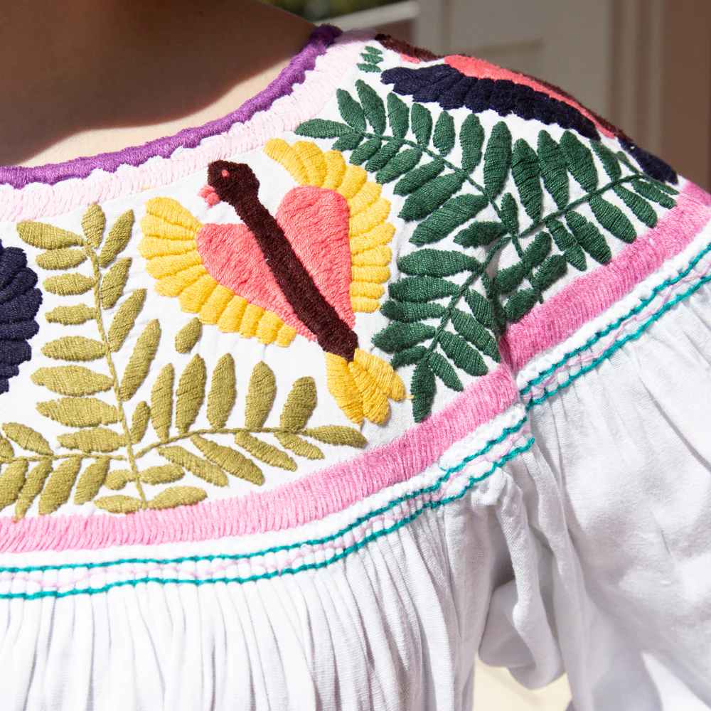 Carranza 3/4 Sleeve Embroidered Midi Dress - Image 5