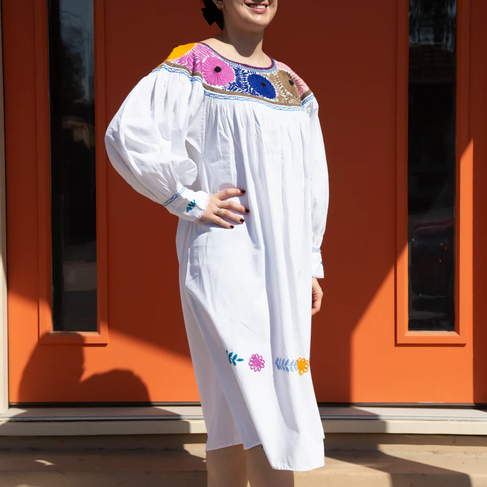 Carranza 3/4 Sleeve Embroidered Midi Dress - Image 7