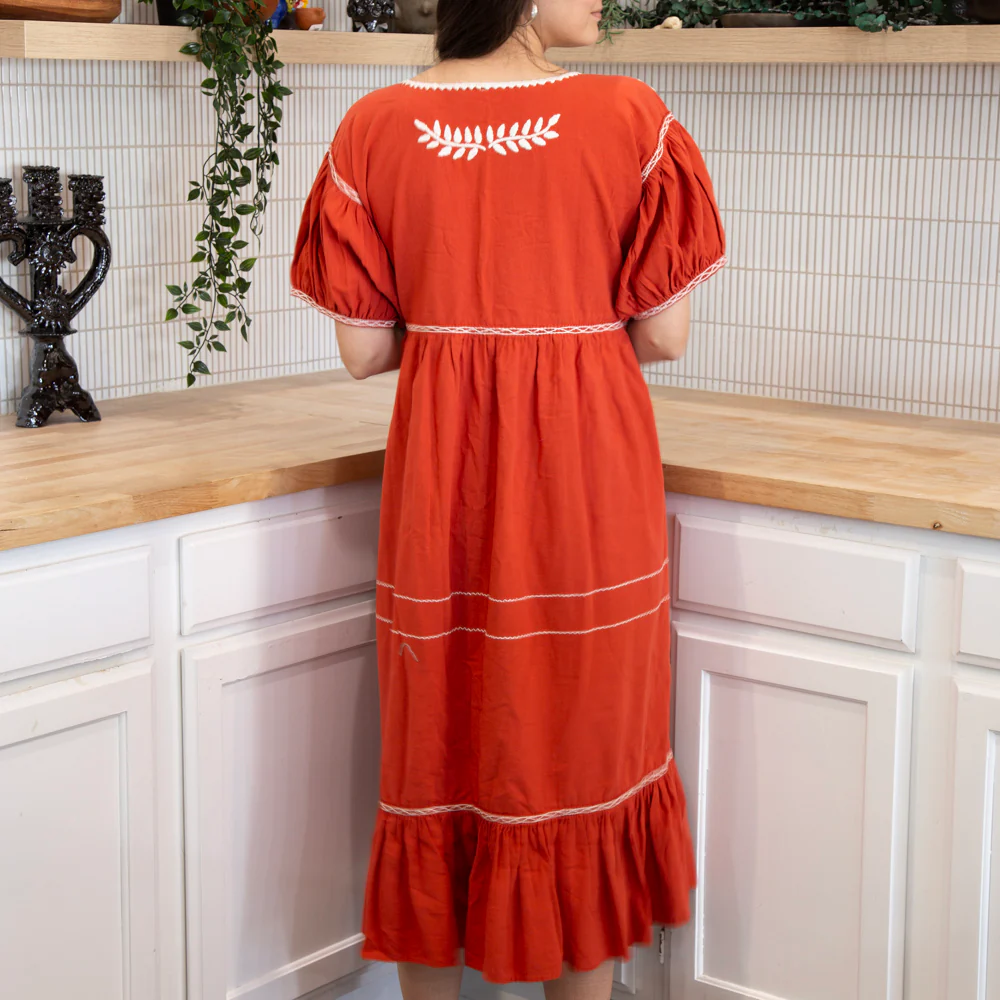 Carranza Short Sleeve Embroidered Dress - Image 20