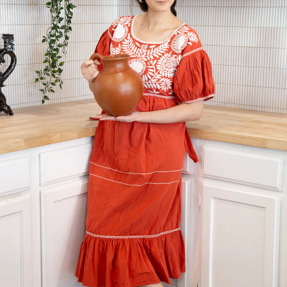 Carranza Short Sleeve Embroidered Dress - Image 3