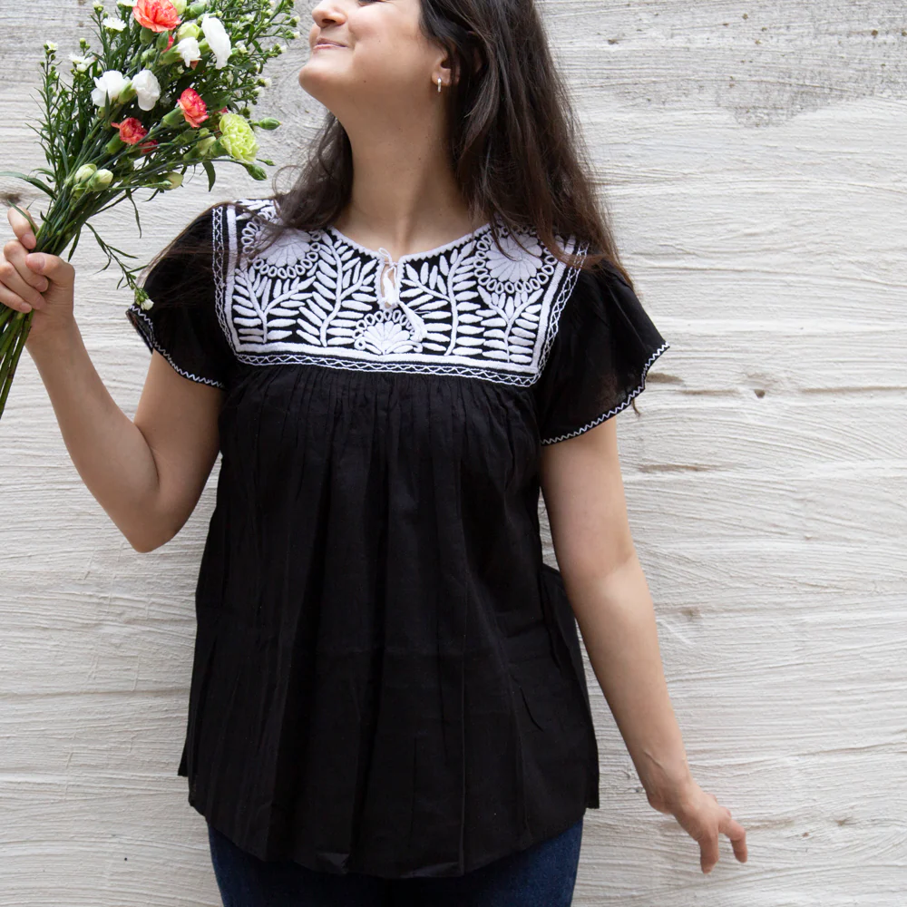 Carranza Eyelet Embroidered Blouse - Image 3