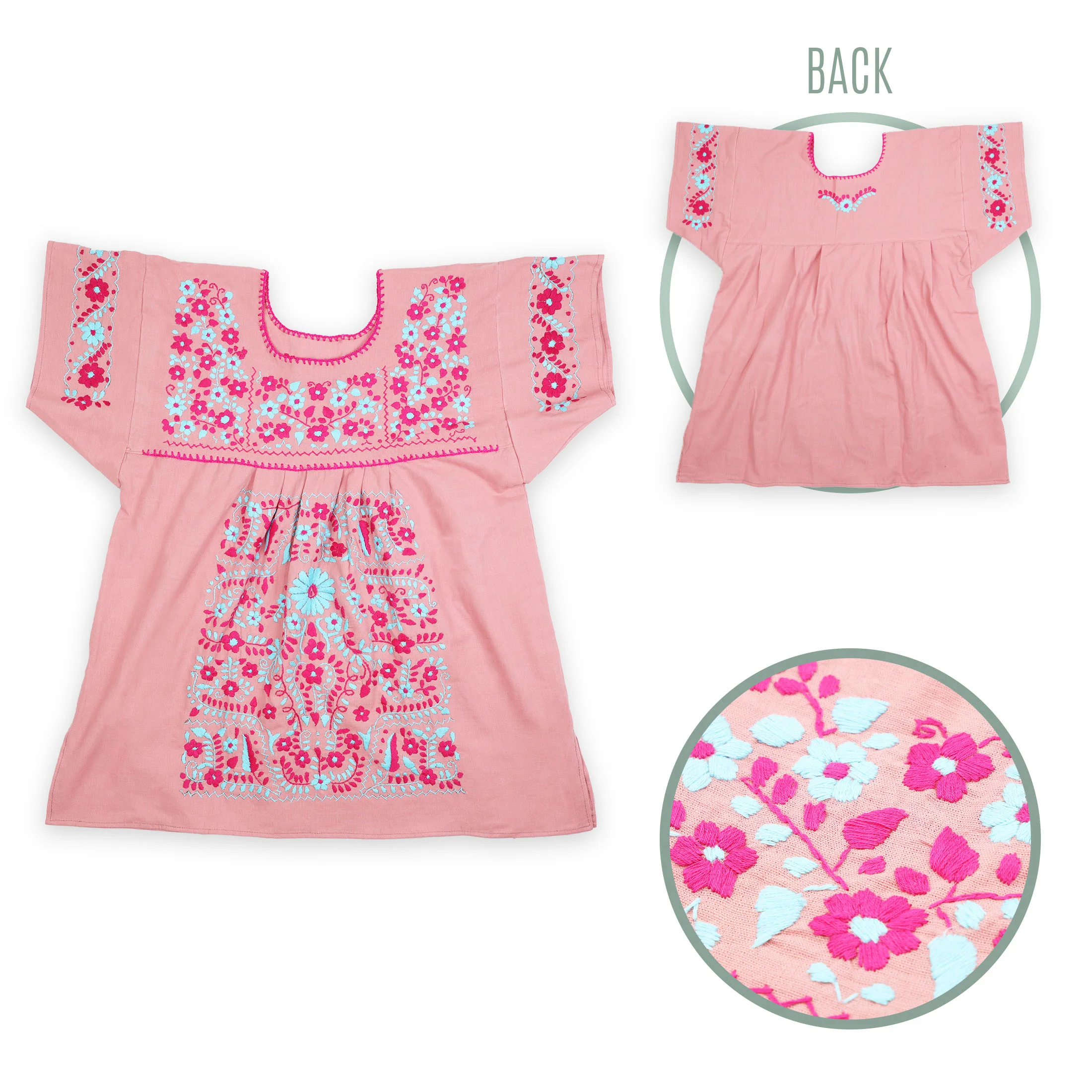 Chilac Embroidered Mexican Blouse - Image 12