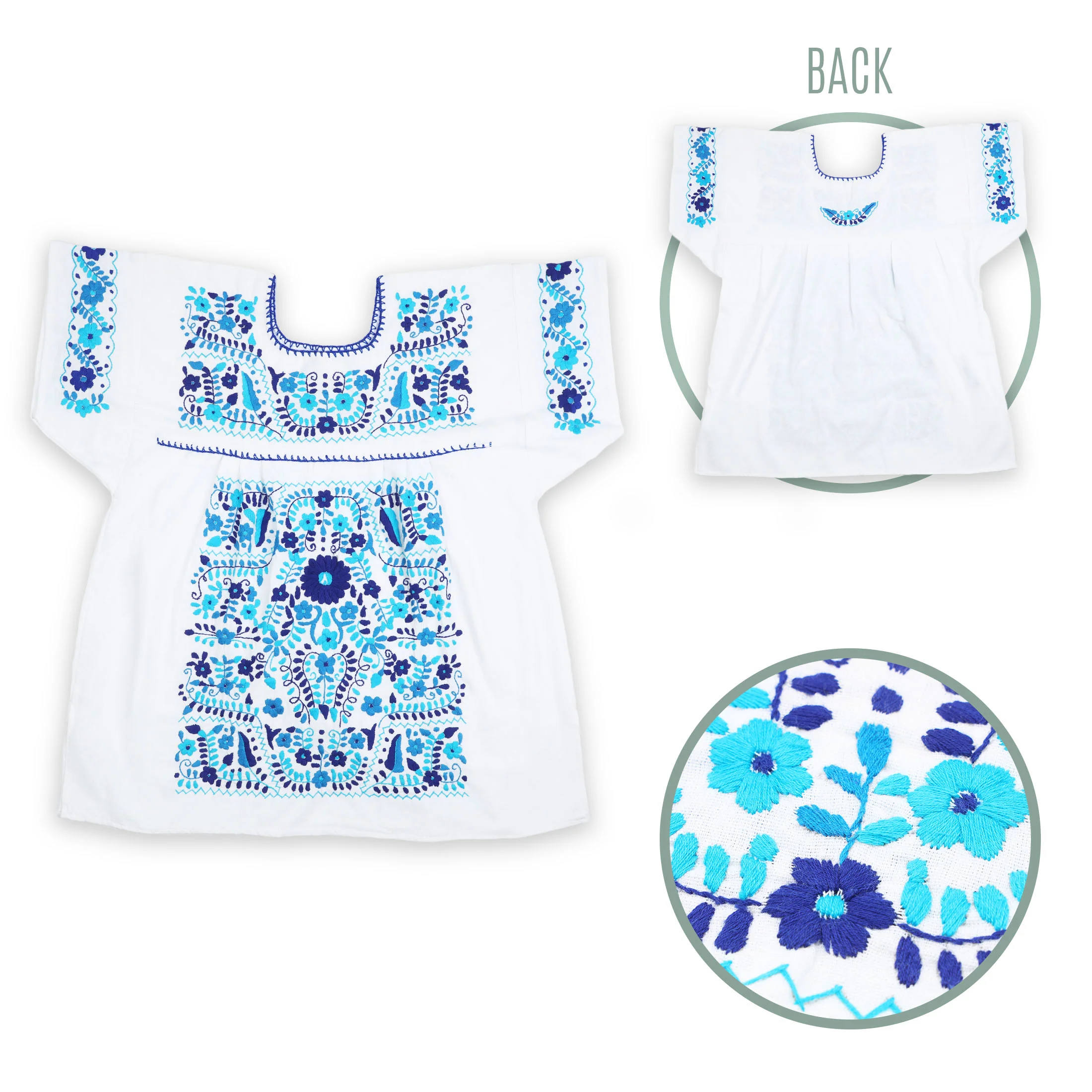 Chilac Embroidered Mexican Blouse - Image 15