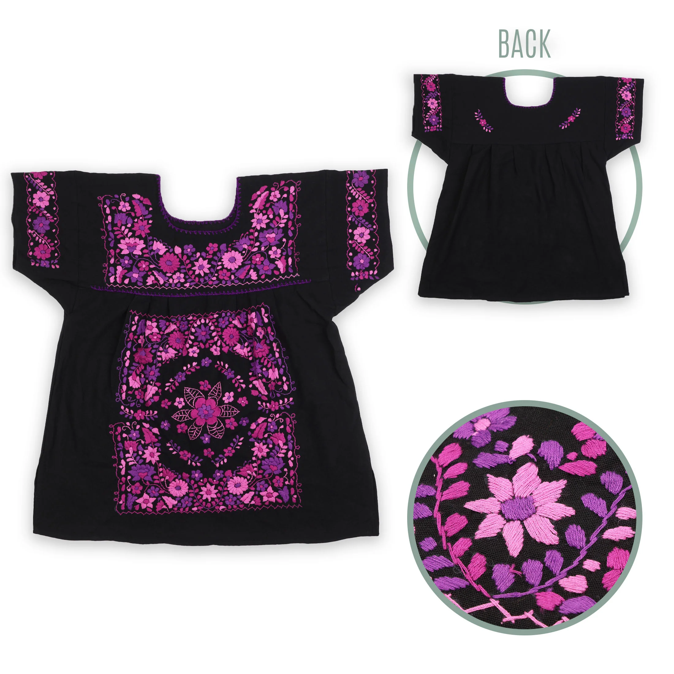 Chilac Embroidered Mexican Blouse - Image 16