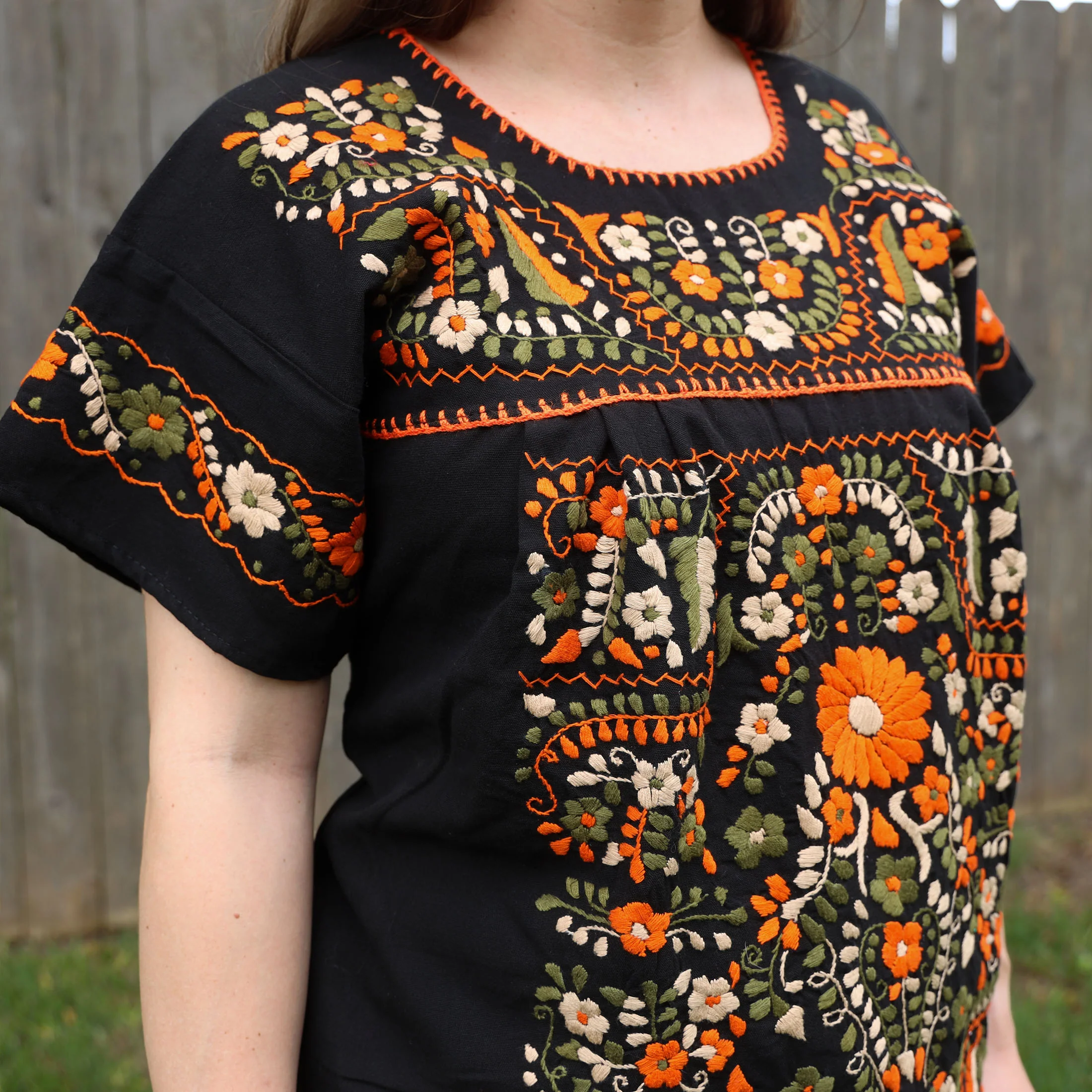 Chilac Embroidered Mexican Blouse - Image 18