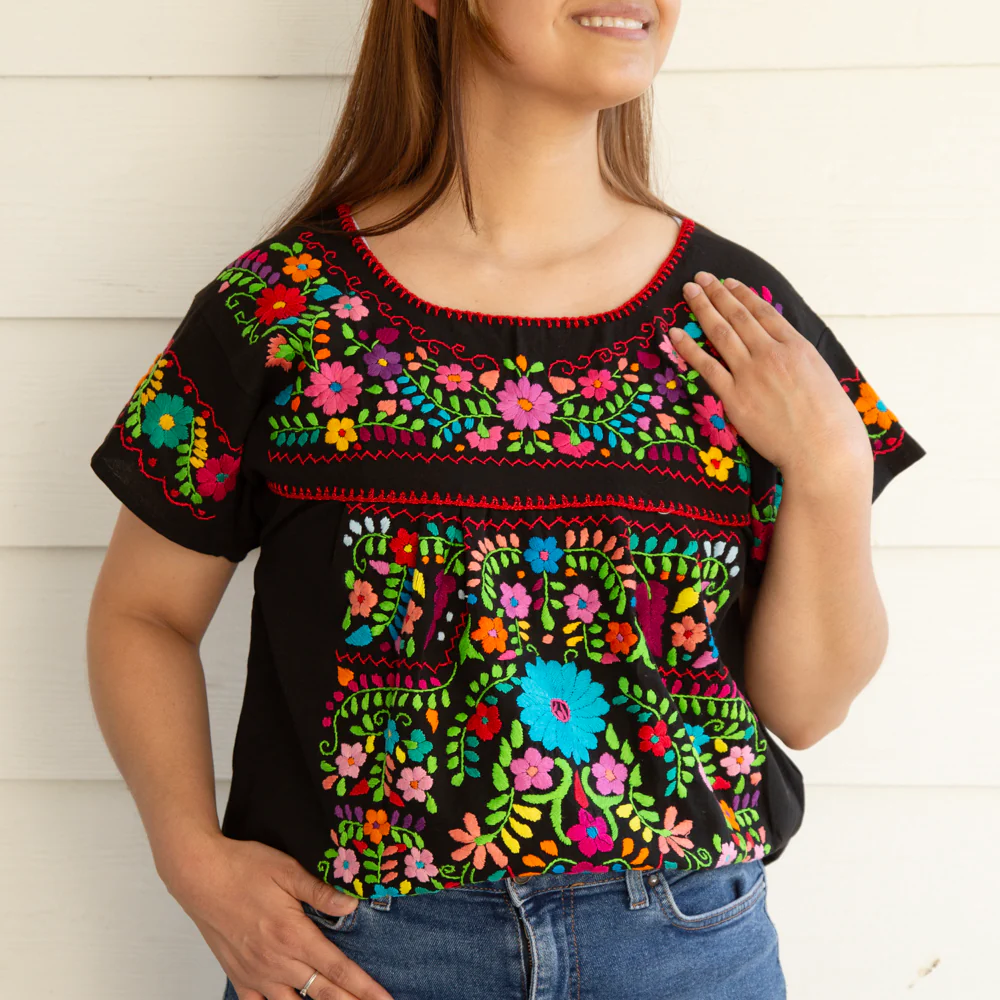 Chilac Embroidered Mexican Blouse - Image 24