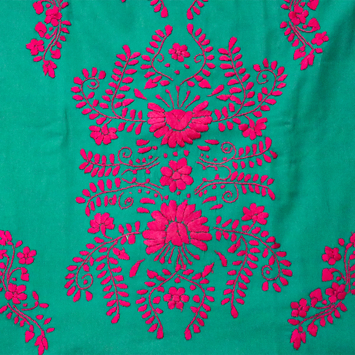 Chilac Floral Embroidered Mexican Long Dress - Image 19