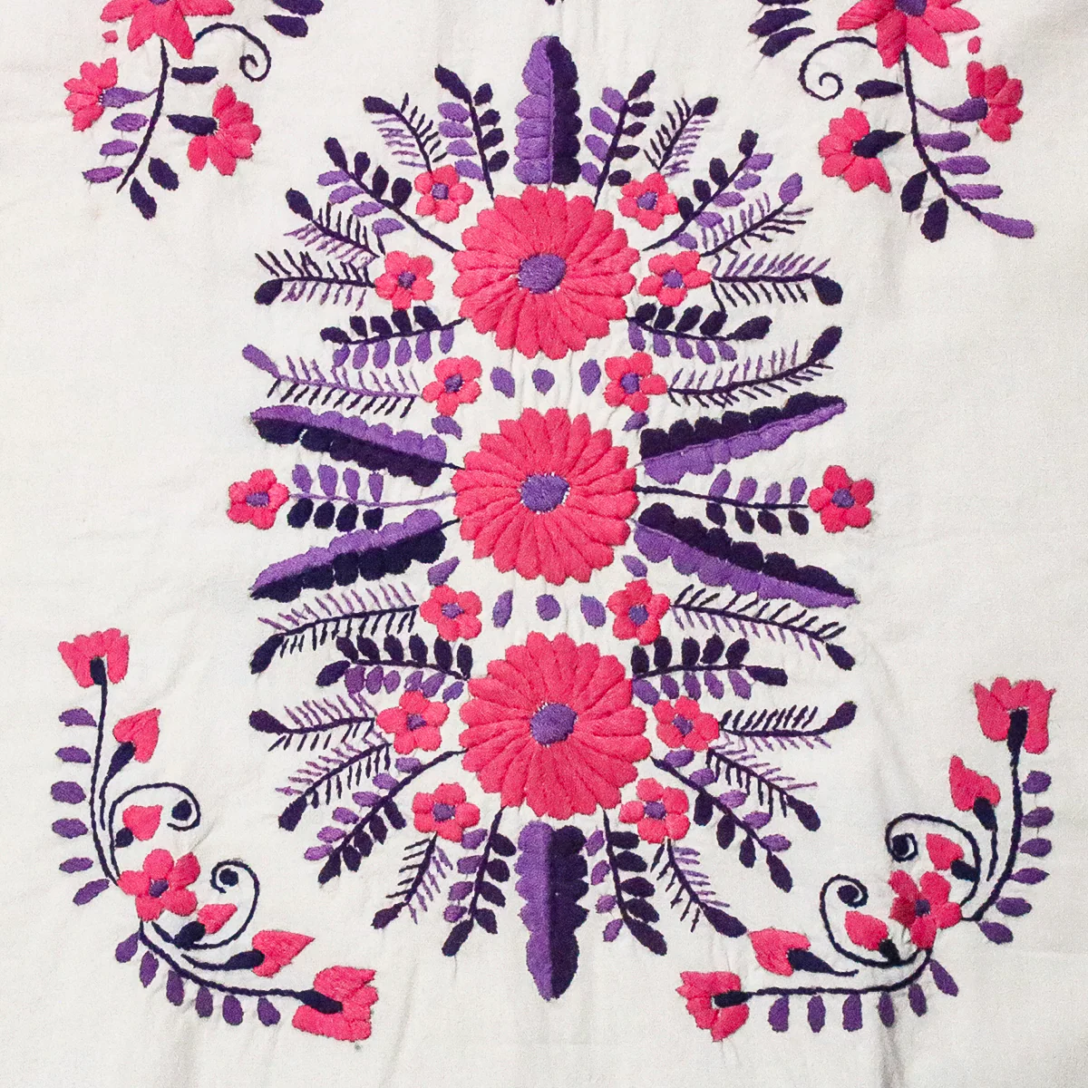 Chilac Floral Embroidered Mexican Long Dress - Image 21