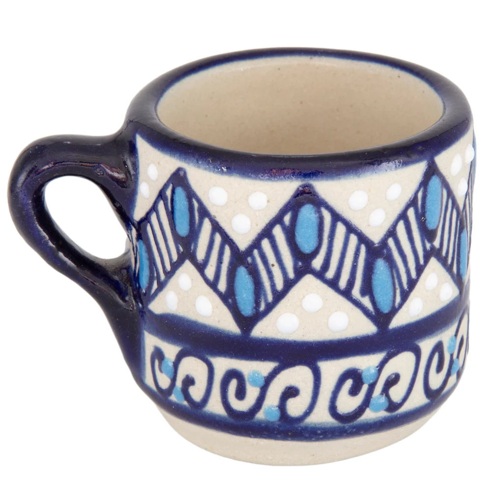 Coyoacán Hand-Painted Ceramic Espresso Mug - Image 4