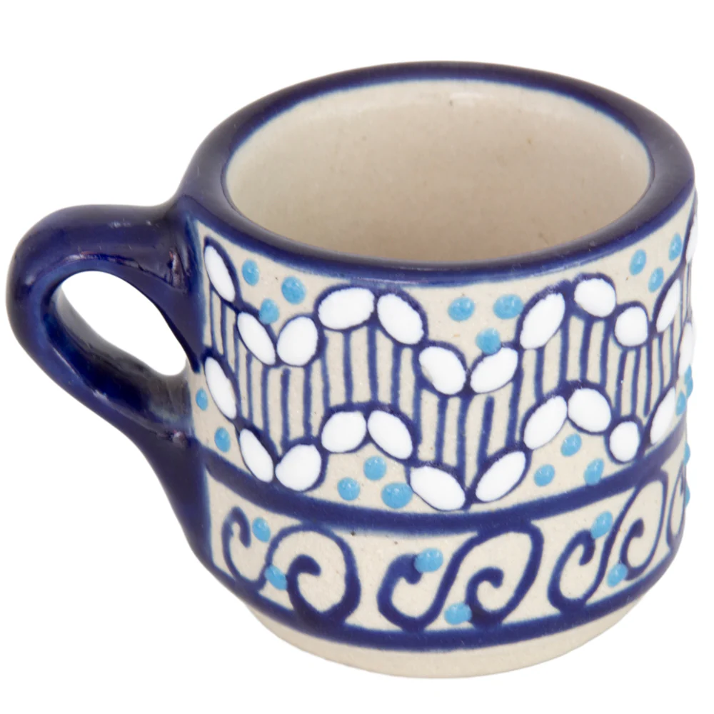 Coyoacán Hand-Painted Ceramic Espresso Mug - Image 5