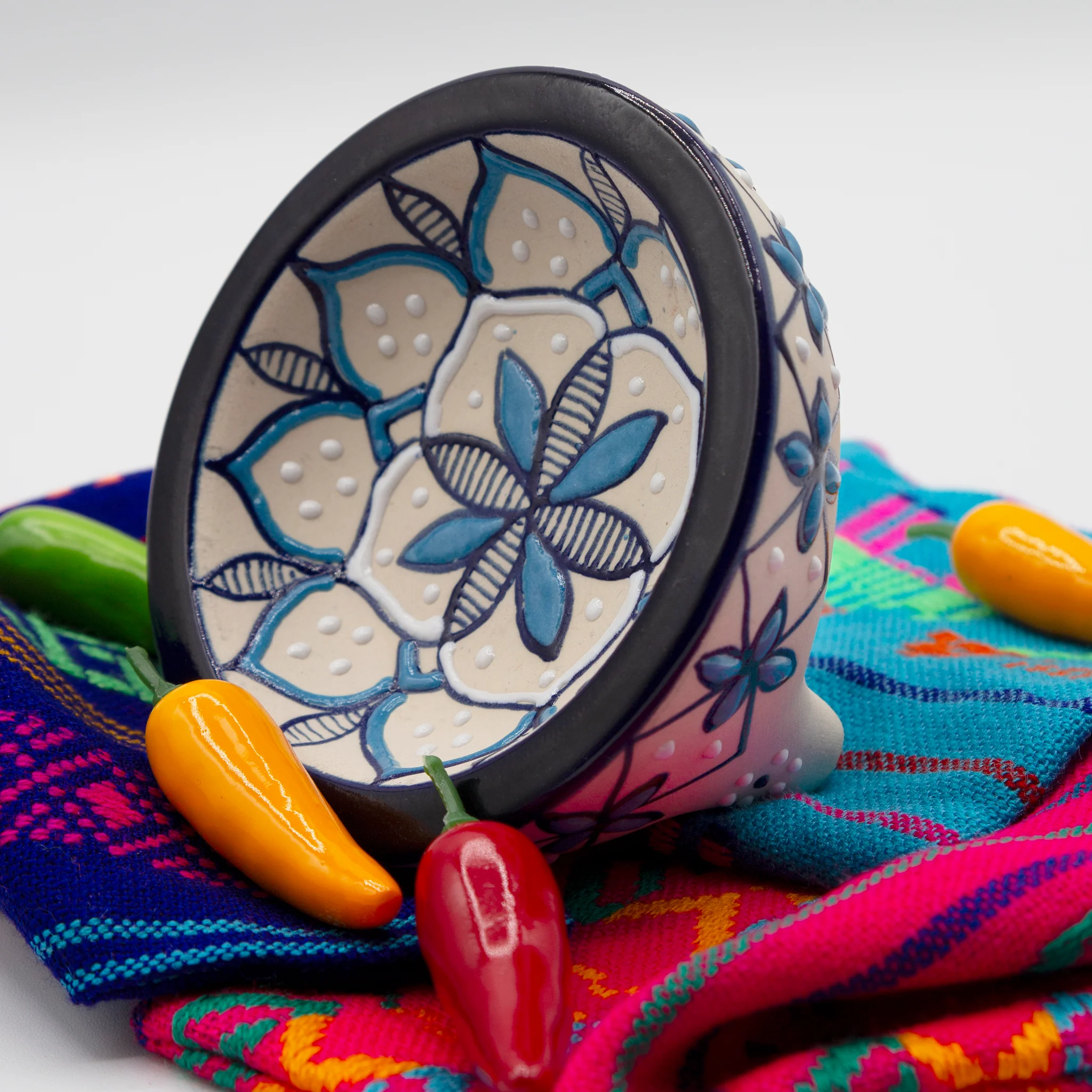 Coyoacán Hand-Painted Mini Molcajete - Image 3