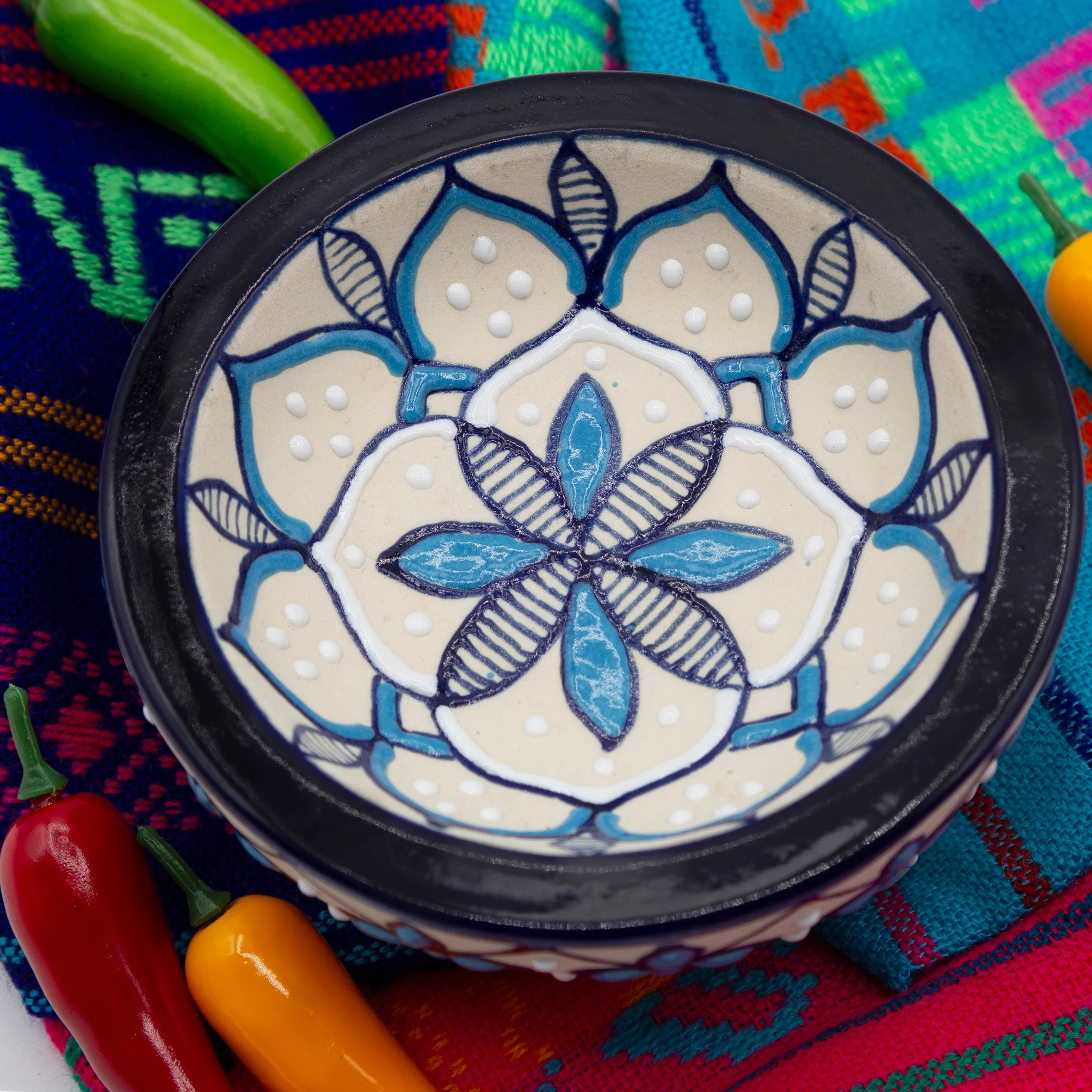 Coyoacán Hand-Painted Mini Molcajete - Image 8