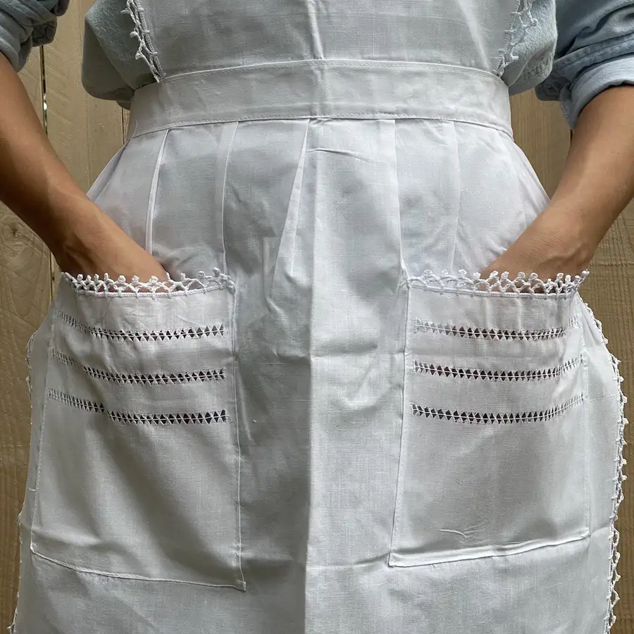 Deshilado Cotton Apron - Image 8