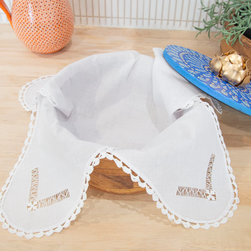 Deshilado Cotton Bread Basket Liner - Image 3