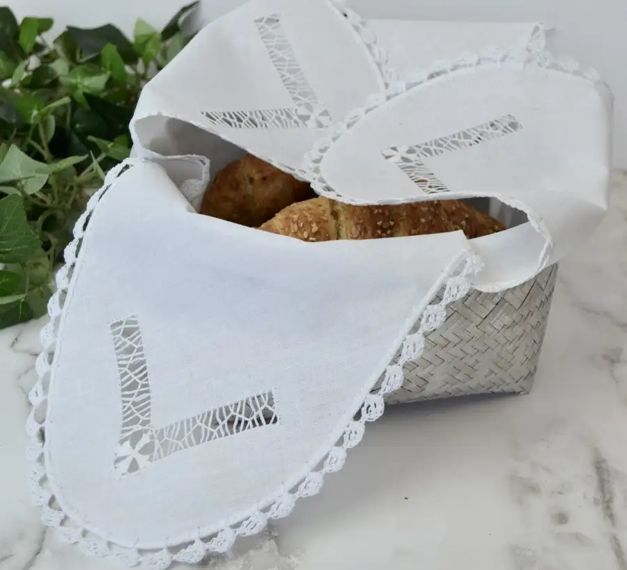 Deshilado Cotton Bread Basket Liner - Image 6