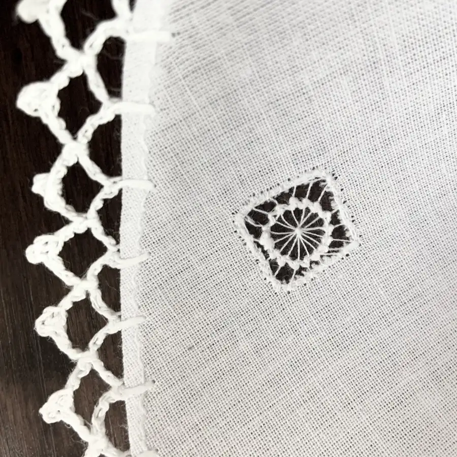 Deshilado Cotton Bread Basket Liner with Individual Pockets - Image 9