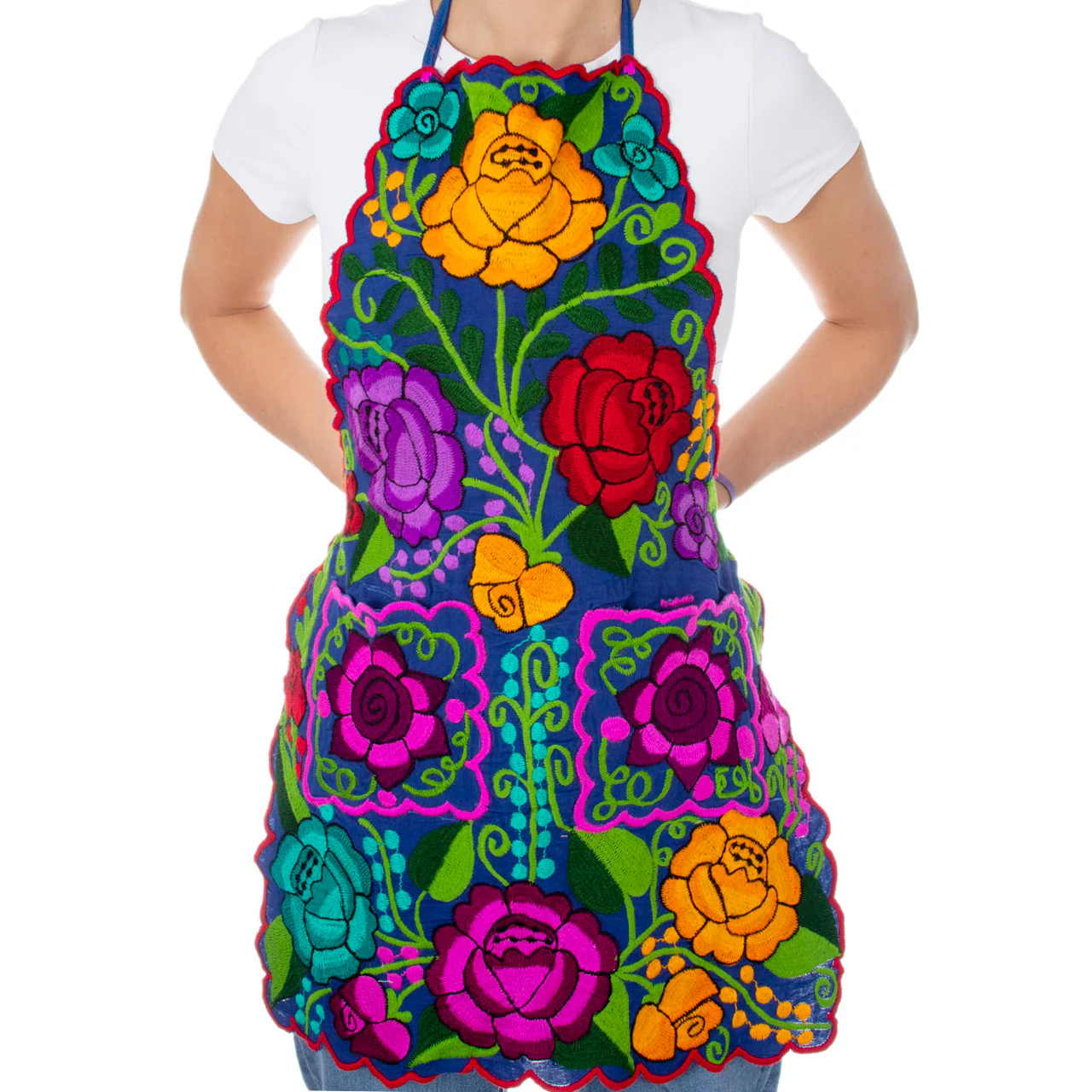 Embroidered Floral Apron - Image 9