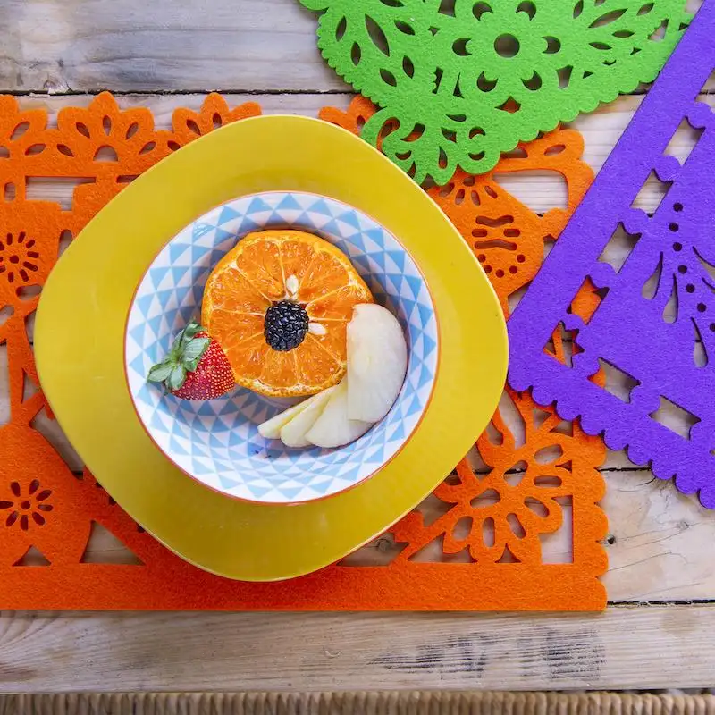 Felt "Papel Picado" Color Placemats (set of 6) - Image 3