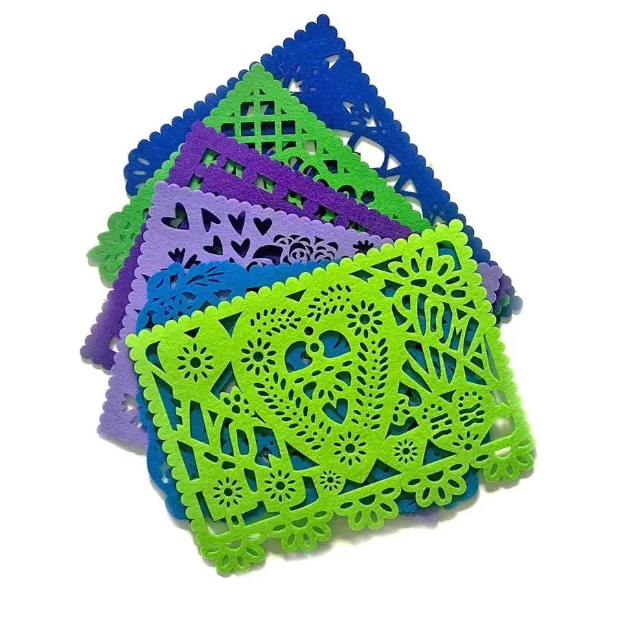 Felt "Papel Picado" Color Placemats (set of 6) - Image 5