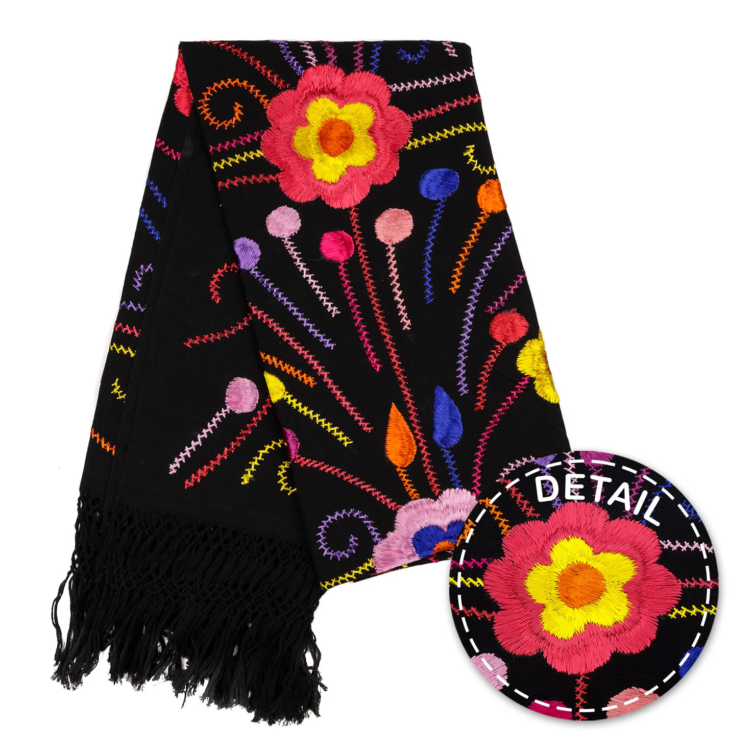 Floral Embroidery Rebozo - Image 10