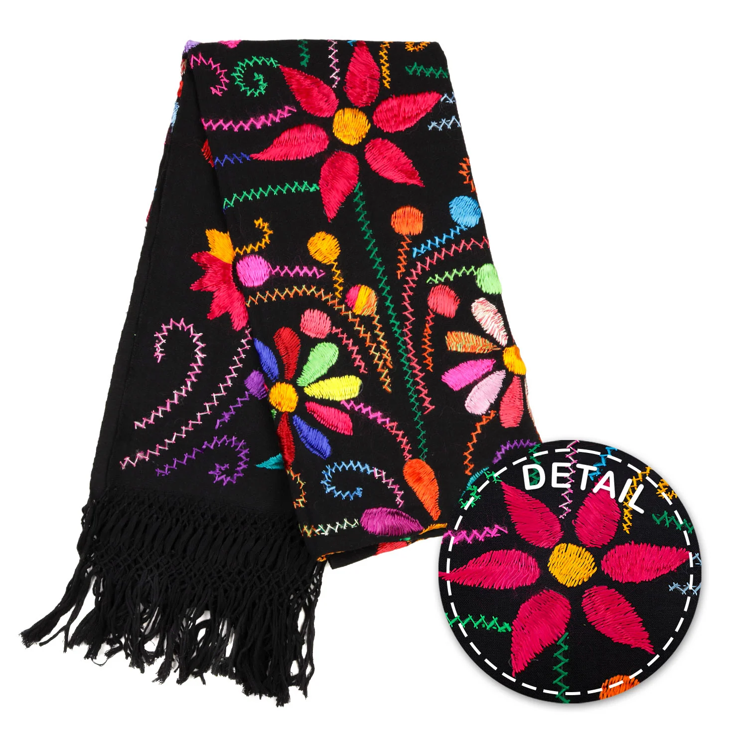 Floral Embroidery Rebozo - Image 11